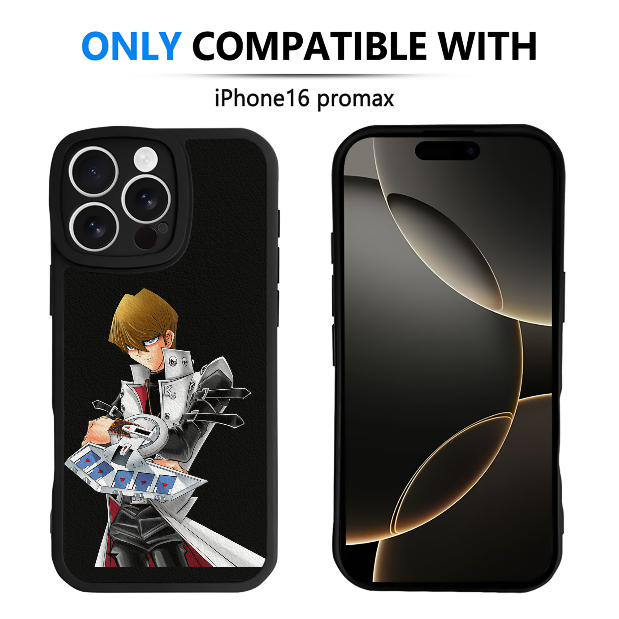 遊☆戯☆王 Yu-Gi-Oh! 【iPhone 16シリーズ対応】シリコンスマホケース（レザー調） 材質：シリコン